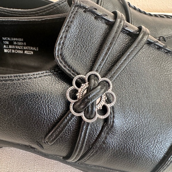 Comfortview Natalia Black Faux Leather Casual Comfy Loafers Women’s 10M - Picture 11 of 14